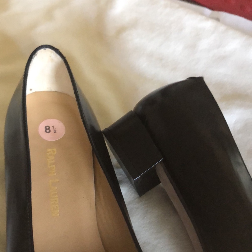 Black Ralph Lauren all leather, leather soles, NEW - Picture 5 of 5
